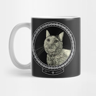 Lucy&#39;s Gaze (frame silver celtic rope black) Mug